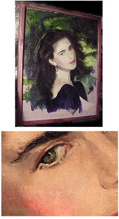 2 oil painting portrait samples